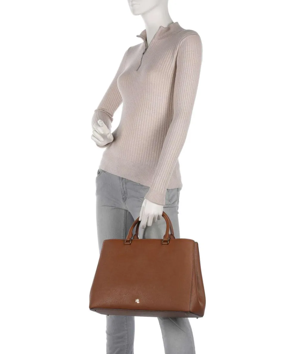 Hanna 37 Handtasche Saffiano-Rindsleder tan