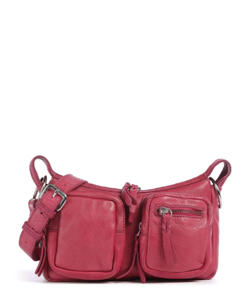 Salvatorianerplatz 4 Schultertasche genarbtes Rindsleder pink