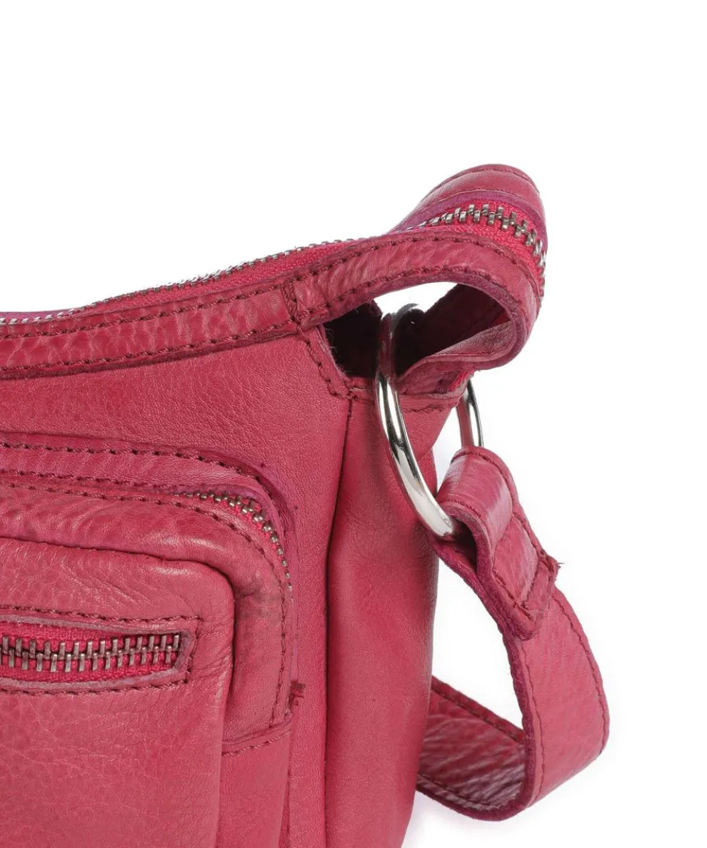 Salvatorianerplatz 4 Schultertasche genarbtes Rindsleder pink