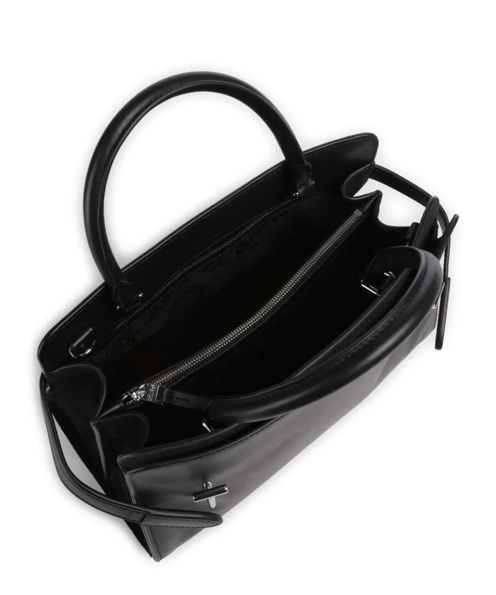 Emilie Handtasche fein genarbtes Rindsleder schwarz