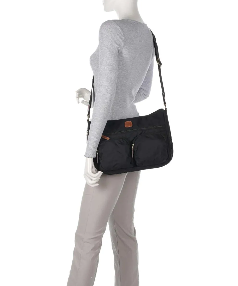 X-Collection Schultertasche recyceltes Nylon schwarz