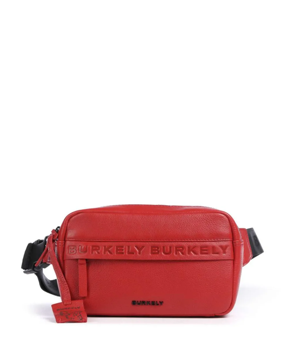 Minimal Mason Umhängetasche genarbtes Leder rot