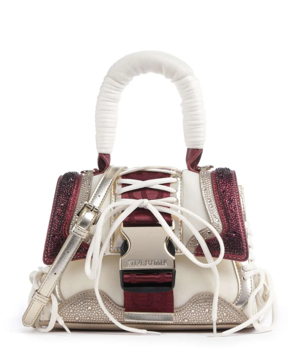 BDIEGO-R Handtasche Lederimitat, recyceltes Polyester beige/rot