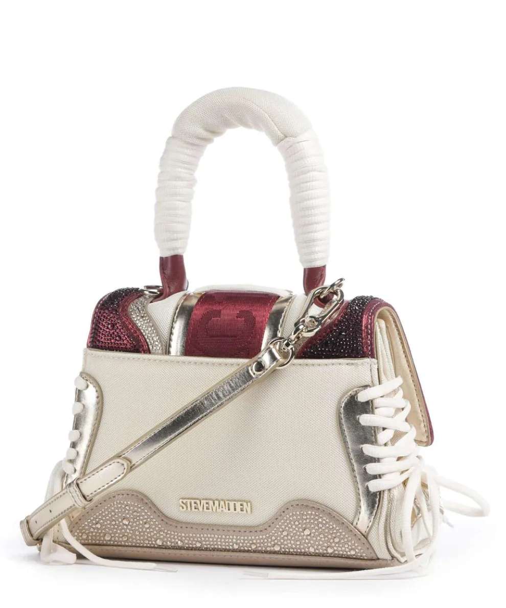 BDIEGO-R Handtasche Lederimitat, recyceltes Polyester beige/rot
