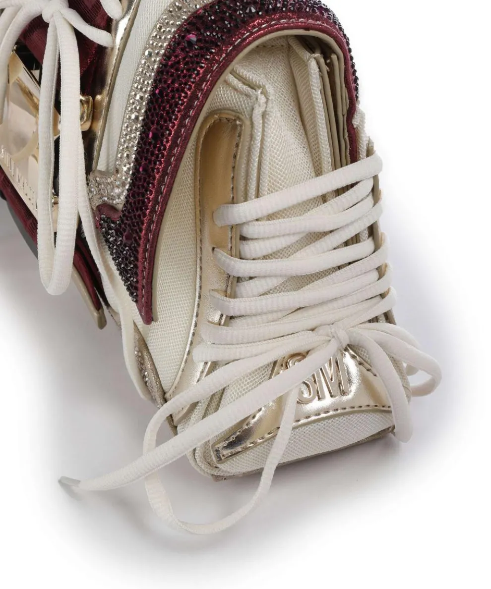 BDIEGO-R Handtasche Lederimitat, recyceltes Polyester beige/rot