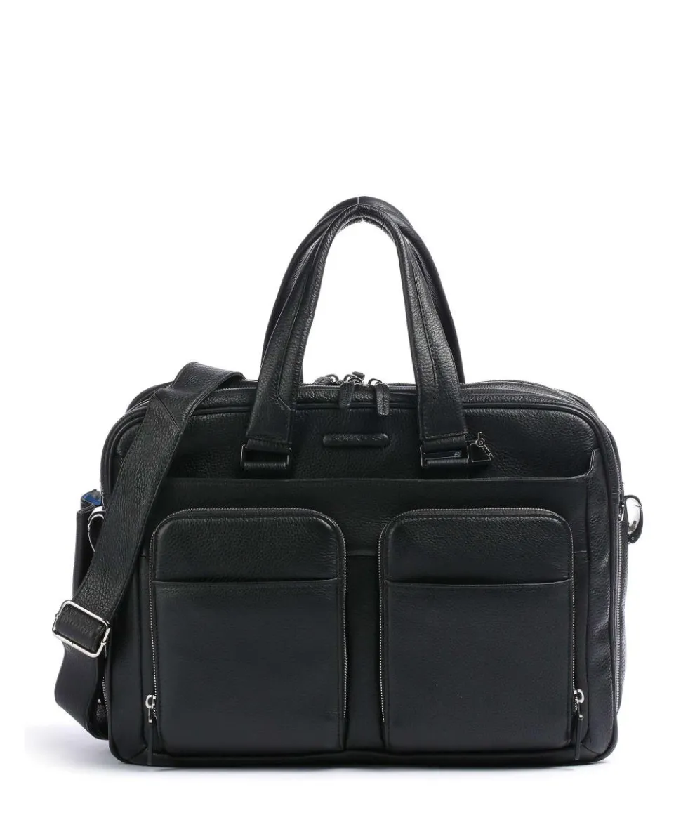 Modus Aktentasche 16″ genarbtes Rindsleder schwarz