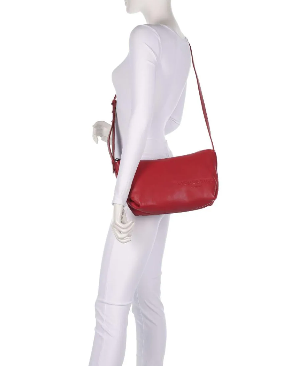 Elvira Sheep Natural M Umhängetasche Schafsleder dunkelrot