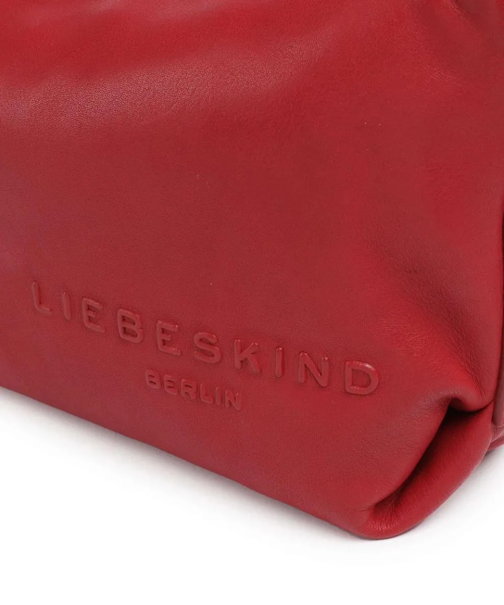 Elvira Sheep Natural M Umhängetasche Schafsleder dunkelrot