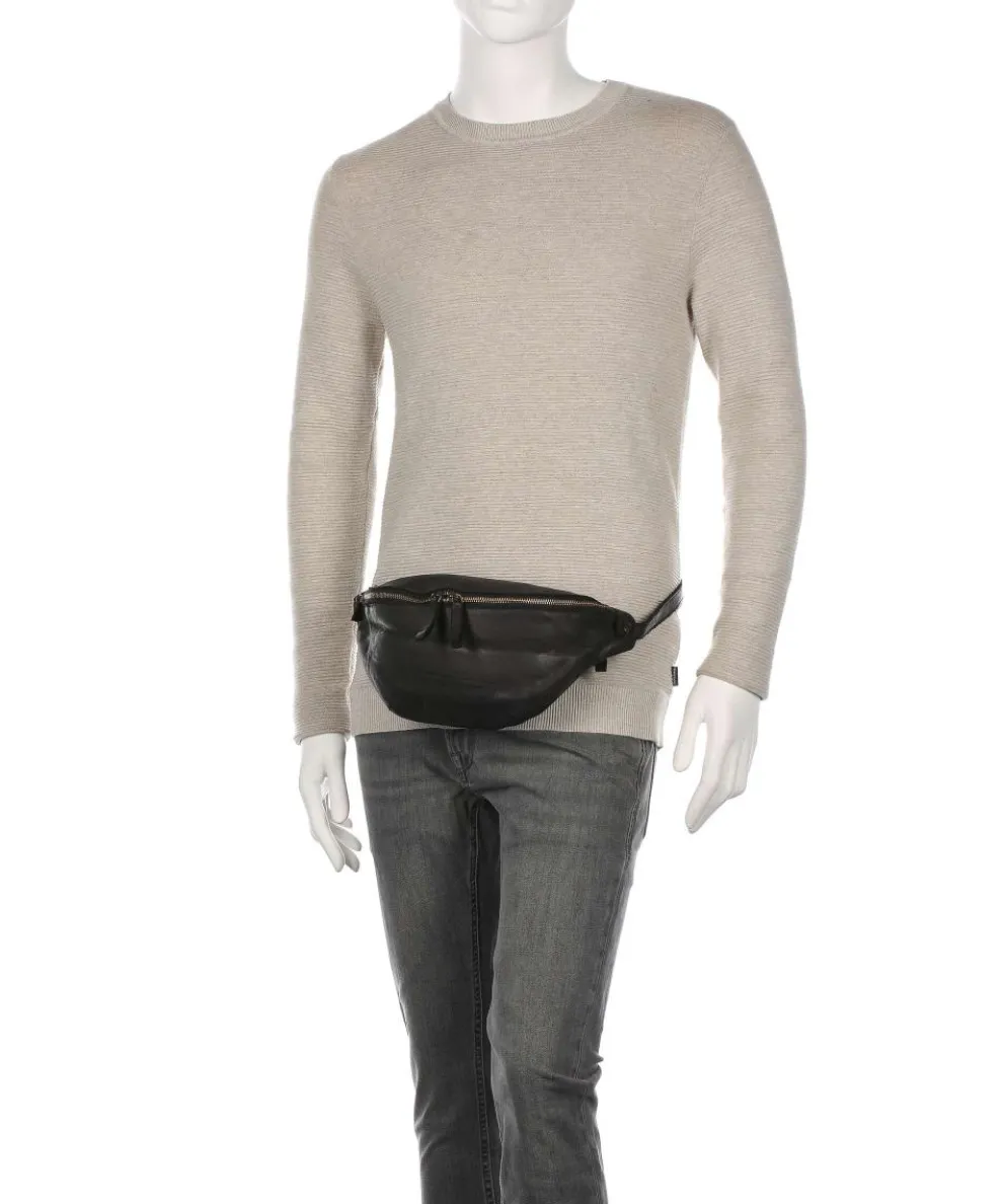 Submarine Gürteltasche Rindsleder schwarz