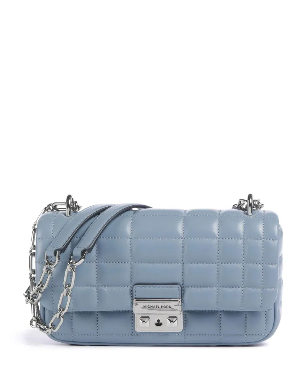 Tribeca Small Schultertasche Lammleder hellblau