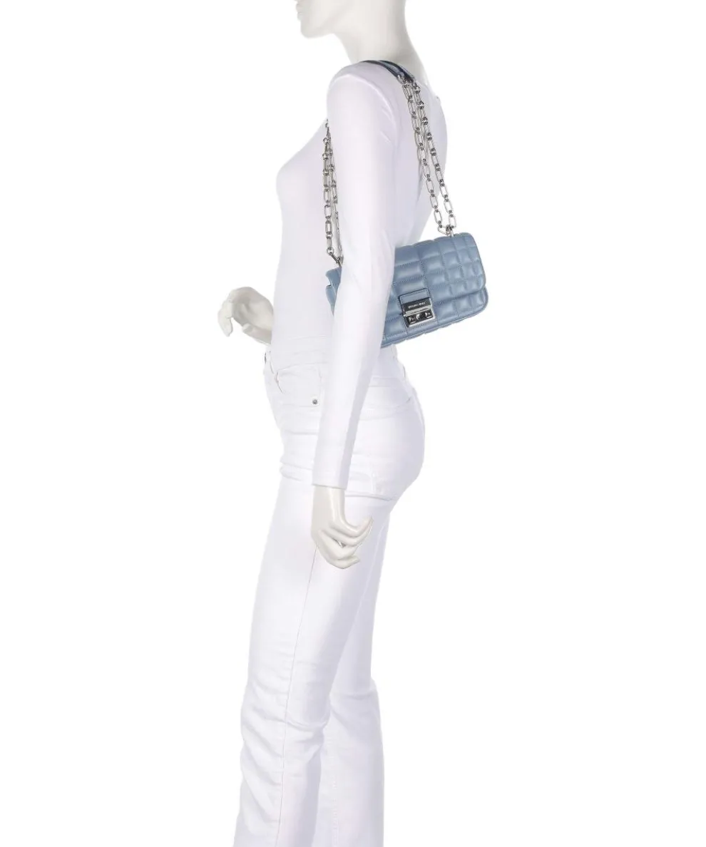 Tribeca Small Schultertasche Lammleder hellblau