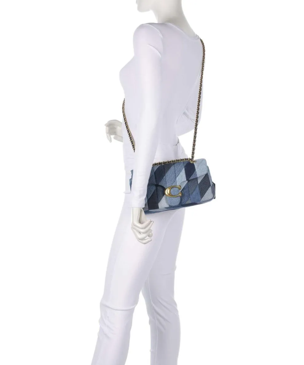 Tabby Patchwork 26 Schultertasche Baumwolle blau