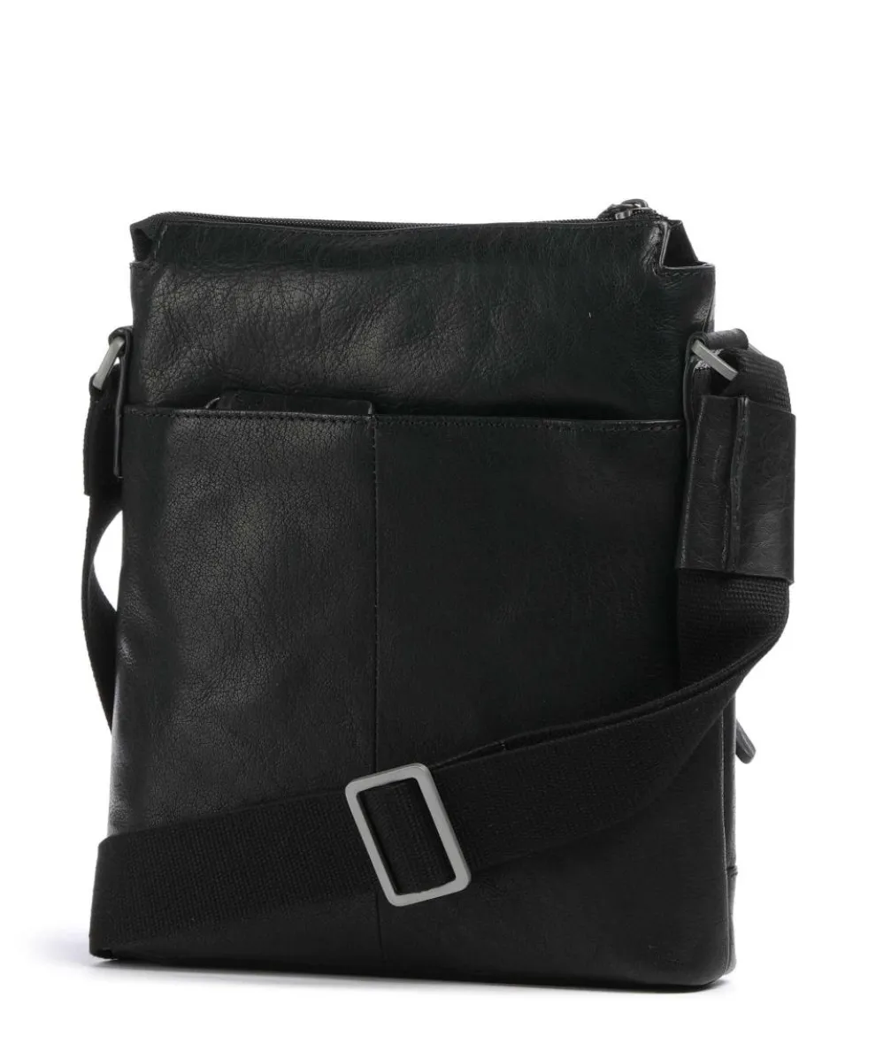 Abbey Umhängetasche Büffelleder schwarz