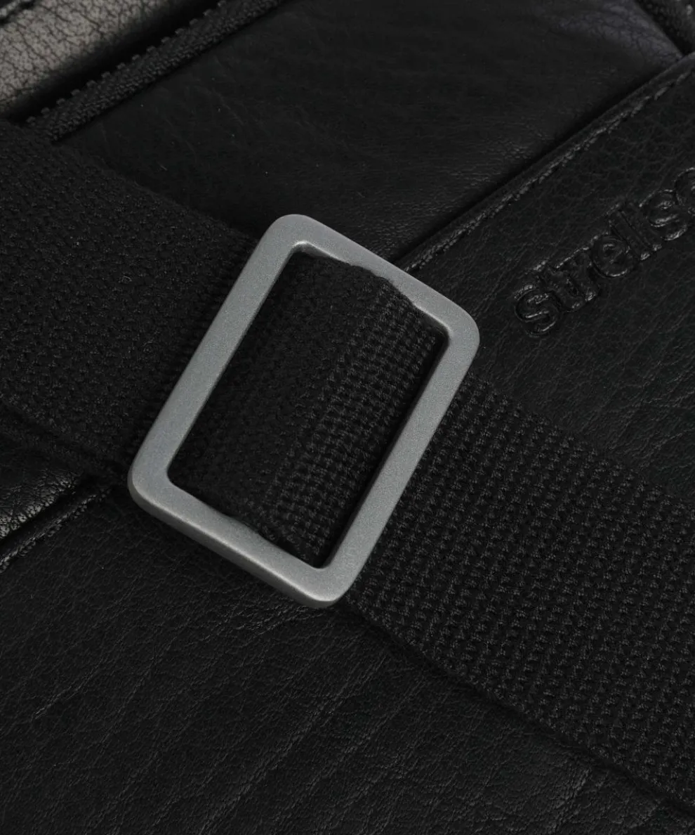 Abbey Umhängetasche Büffelleder schwarz