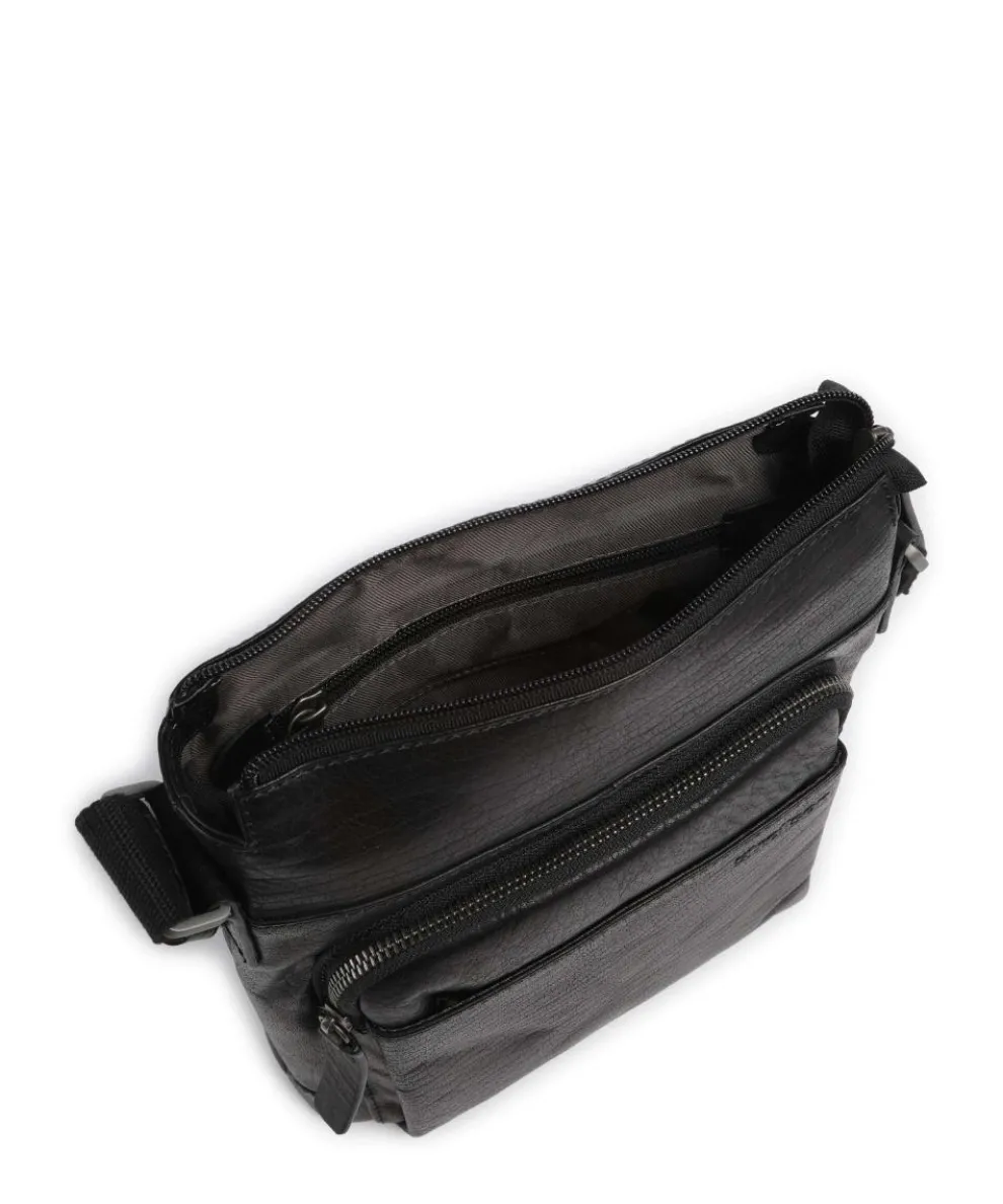 Abbey Umhängetasche Büffelleder schwarz