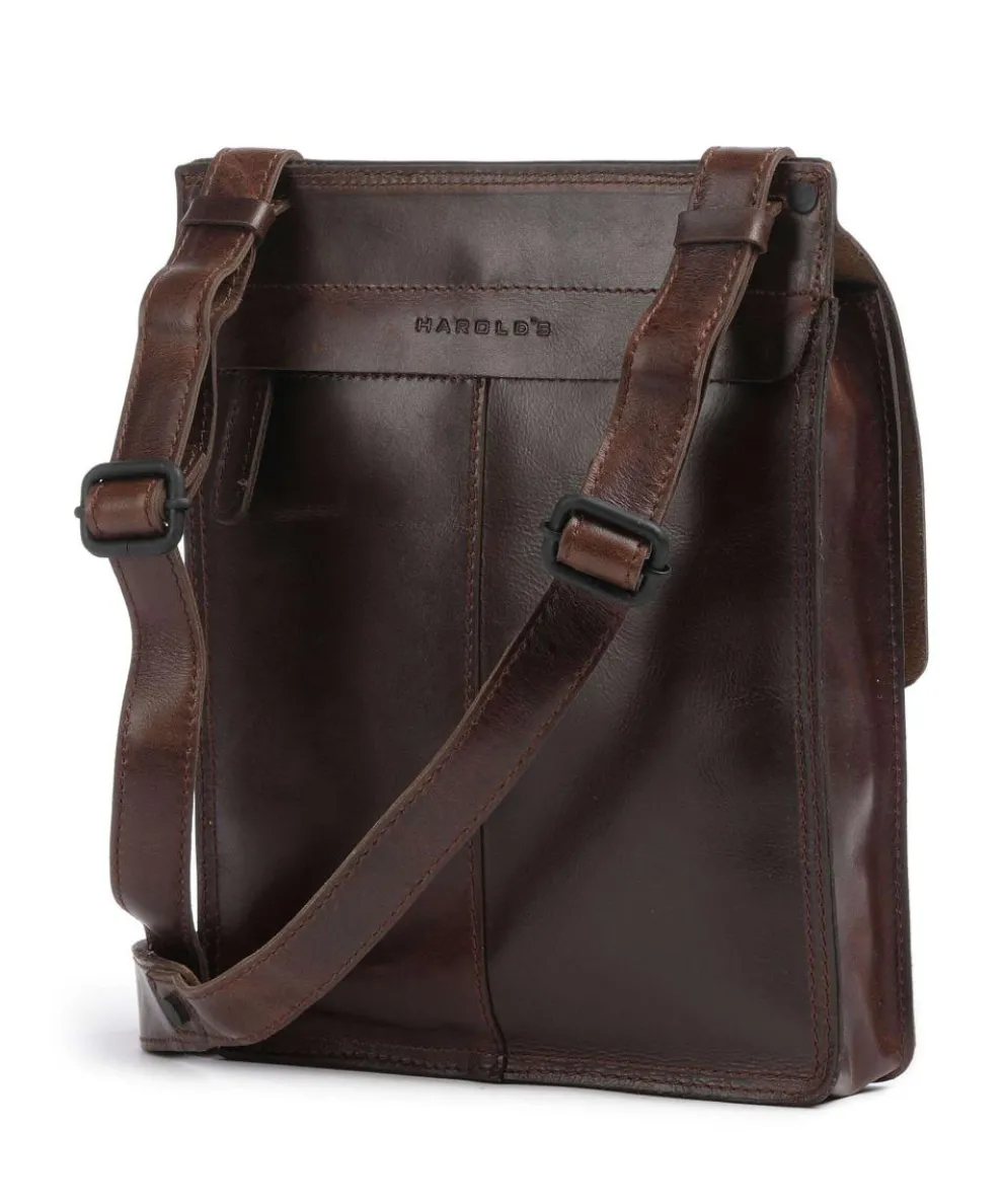 Aberdeen Umhängetasche fein genarbtes Rindsleder dunkelbraun