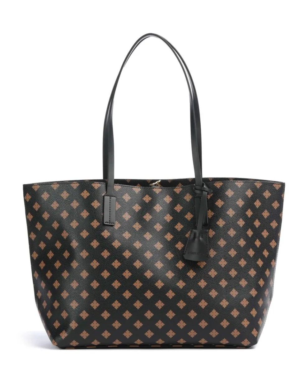 Abigail Shopper Lederimitat schwarz