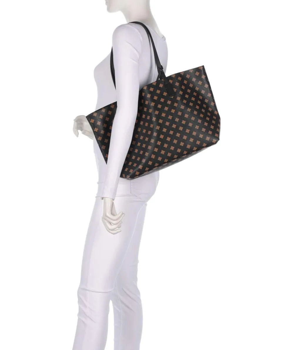 Abigail Shopper Lederimitat schwarz