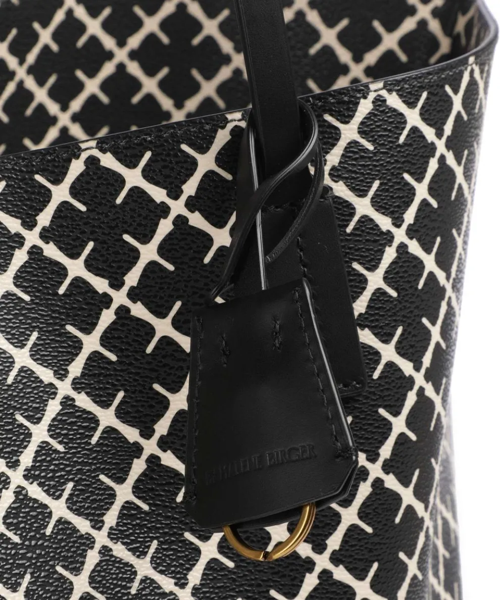 Abigail Shopper Lederimitat schwarz