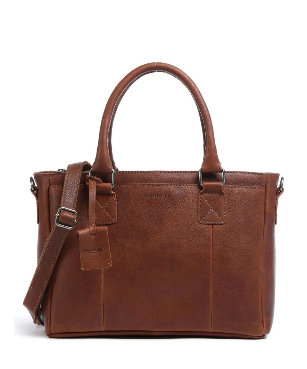 Antique Avery Handtasche genarbtes Leder braun