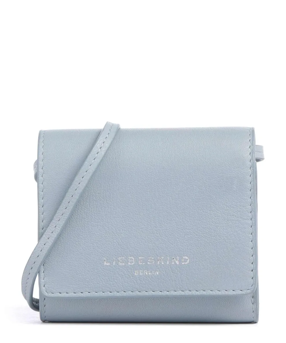 Ada Sheep Natural M Geldbörse Schafsleder hellblau