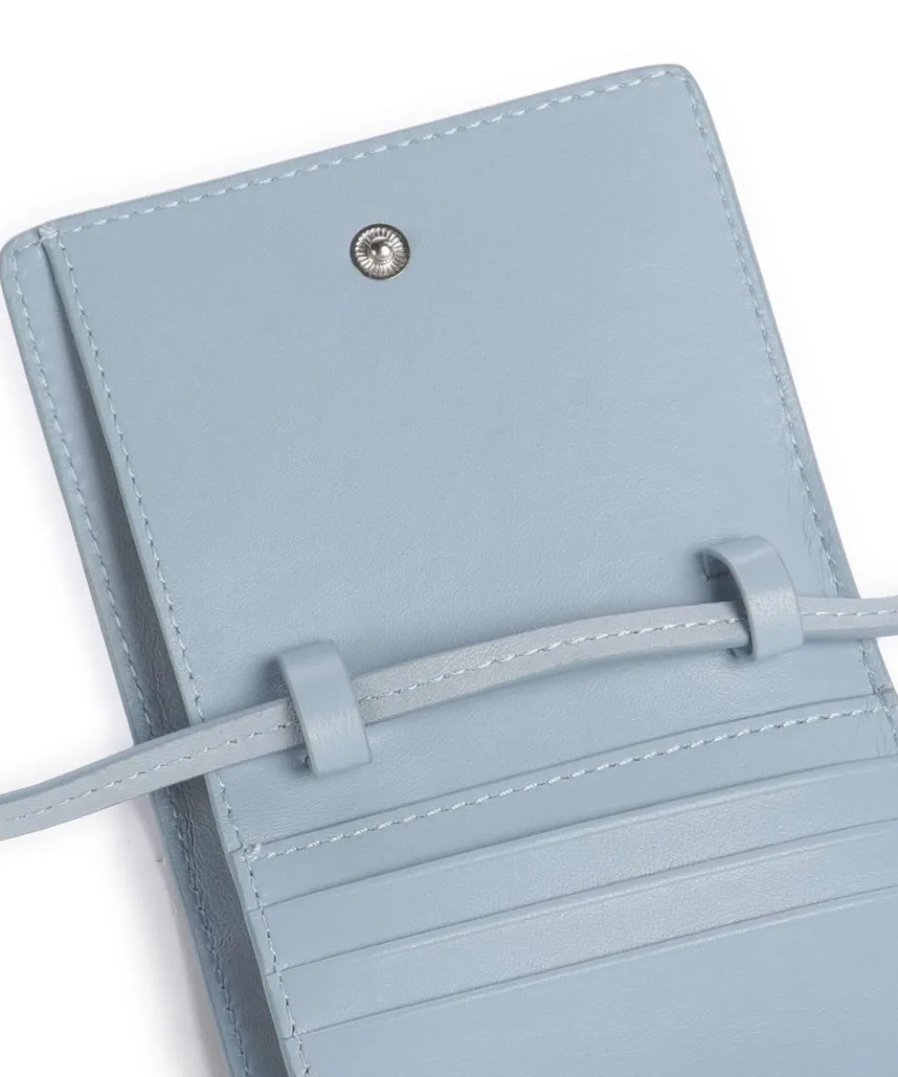 Ada Sheep Natural M Geldbörse Schafsleder hellblau