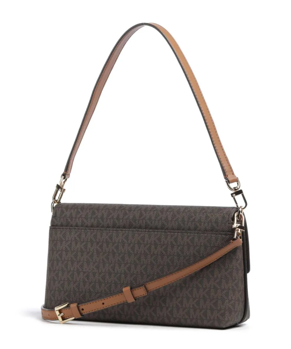 Addie Schultertasche Canvas dunkelbraun