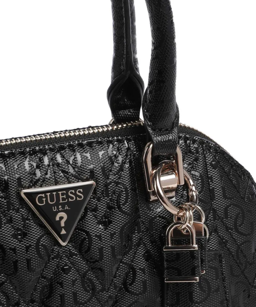 Adelard Handtasche Lederimitat schwarz