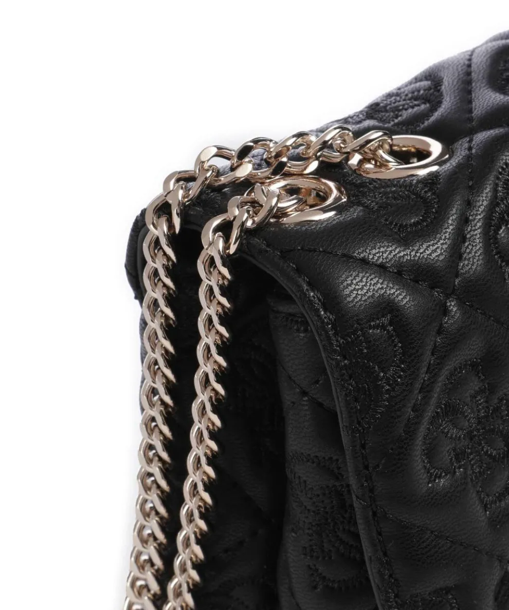 Adelasia Schultertasche Lederimitat schwarz