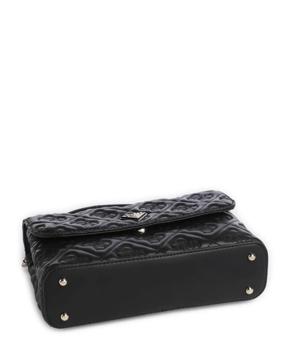 Adelasia Schultertasche Lederimitat schwarz