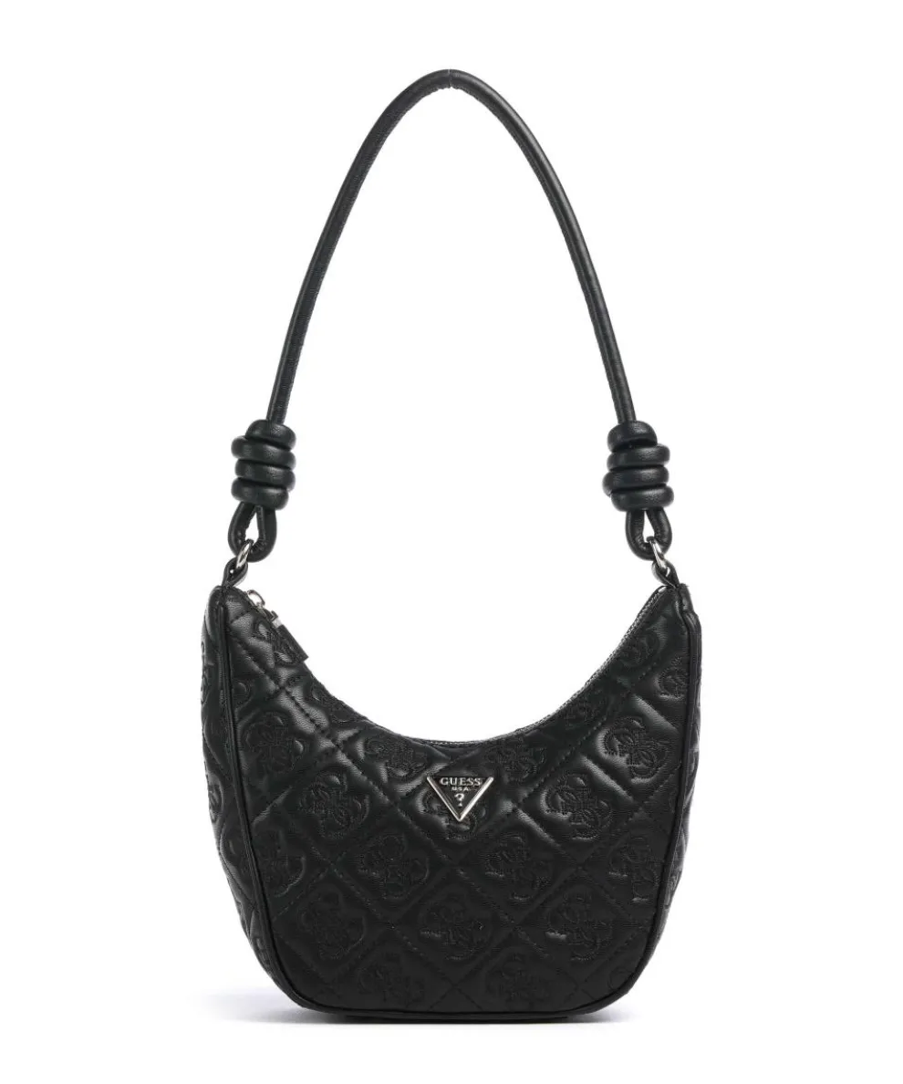 Adelasia Schultertasche Lederimitat schwarz