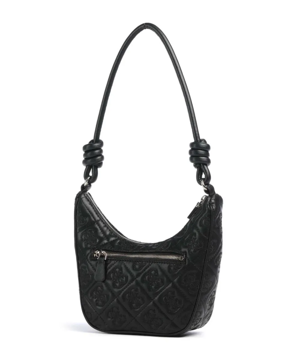 Adelasia Schultertasche Lederimitat schwarz