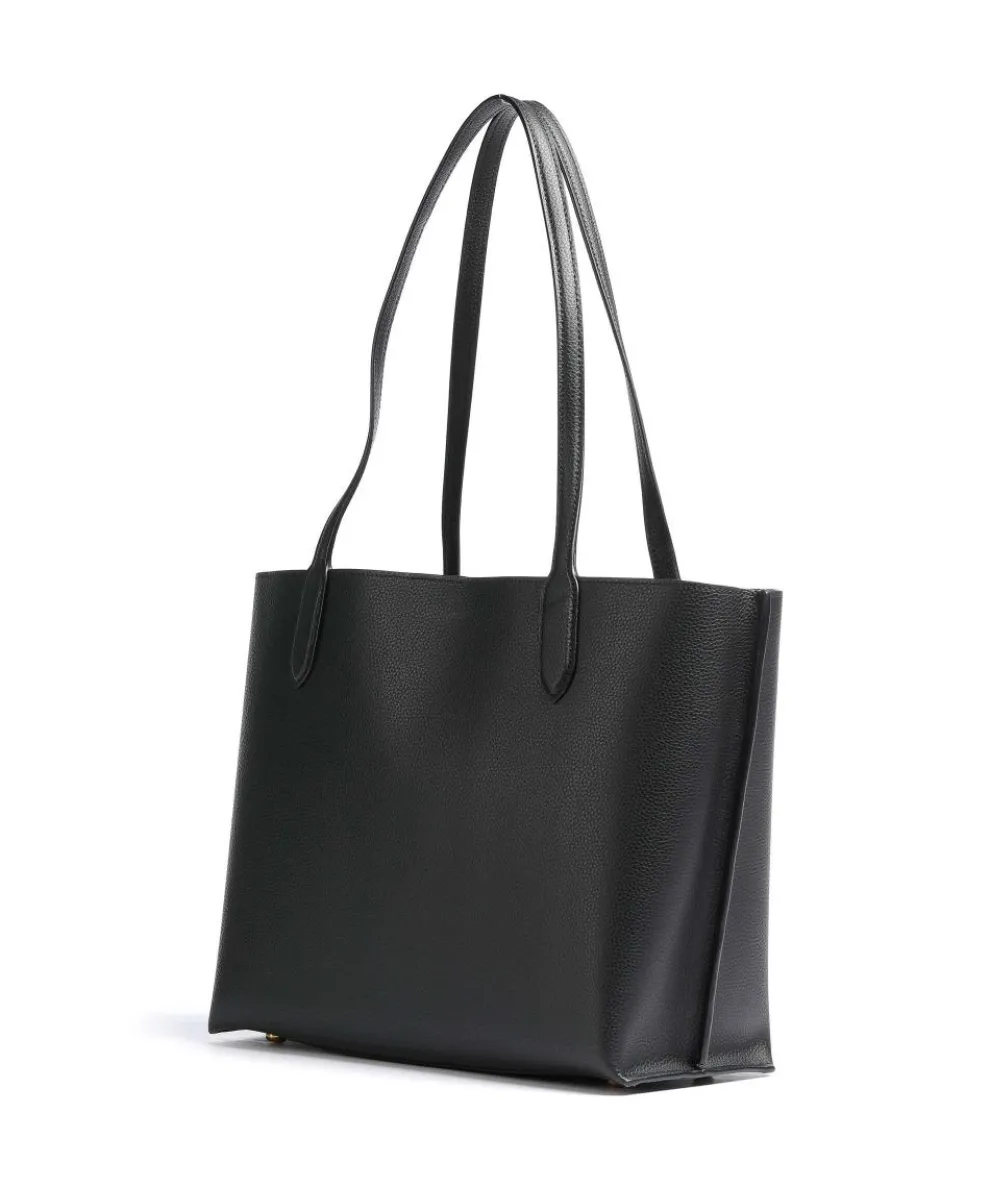 Willow Shopper genarbtes Rindsleder schwarz