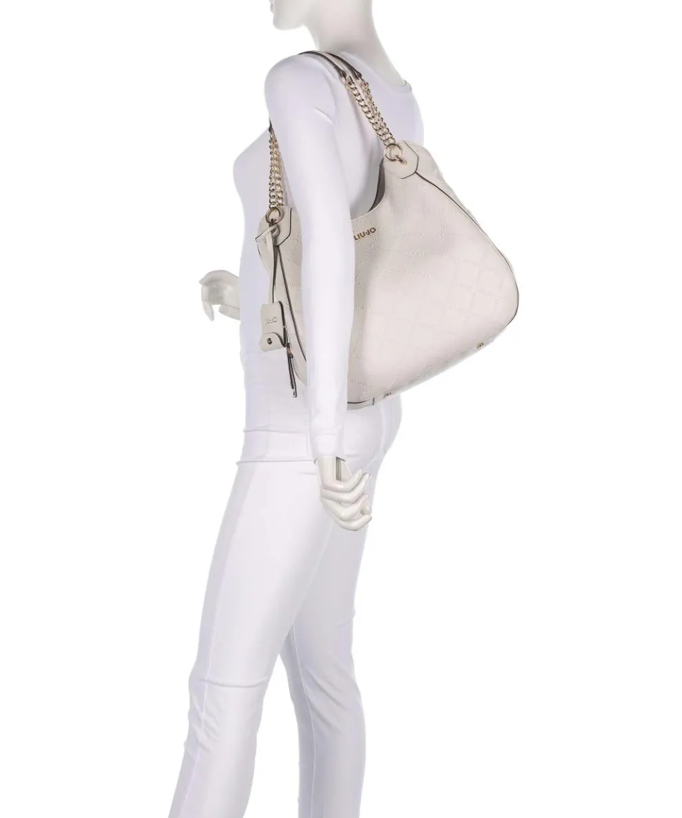 Adonide L Beuteltasche Lederimitat elfenbein