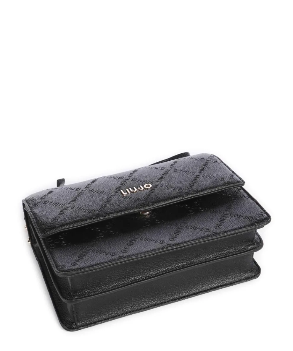 Adonide M Schultertasche Lederimitat schwarz