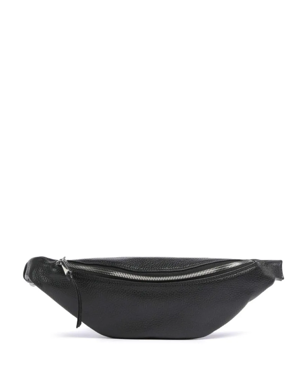 Adria Linna Gürteltasche genarbtes Rindsleder schwarz