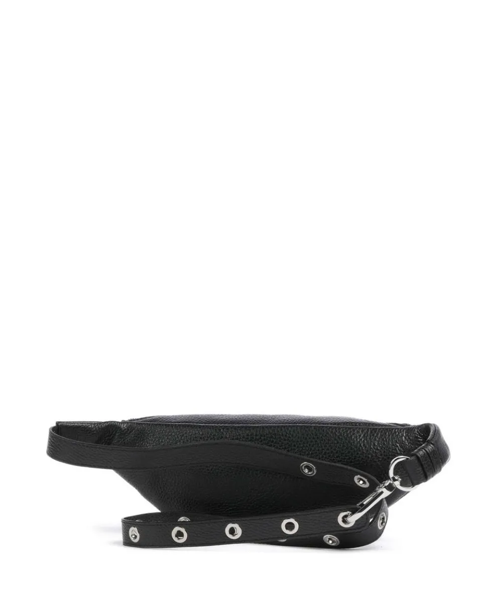 Adria Linna Gürteltasche genarbtes Rindsleder schwarz