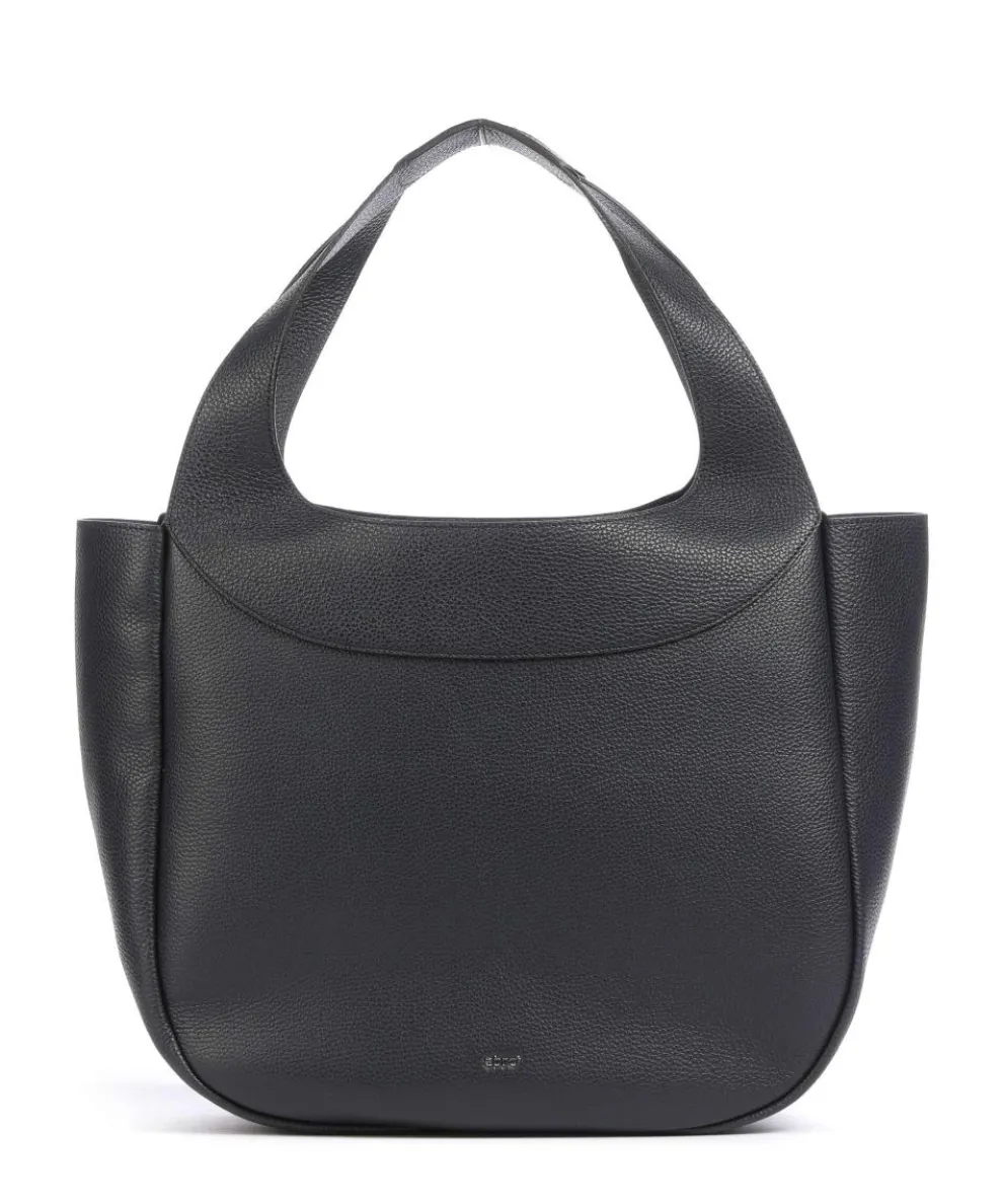 Adria Loft Shopper genarbtes Rindsleder navy