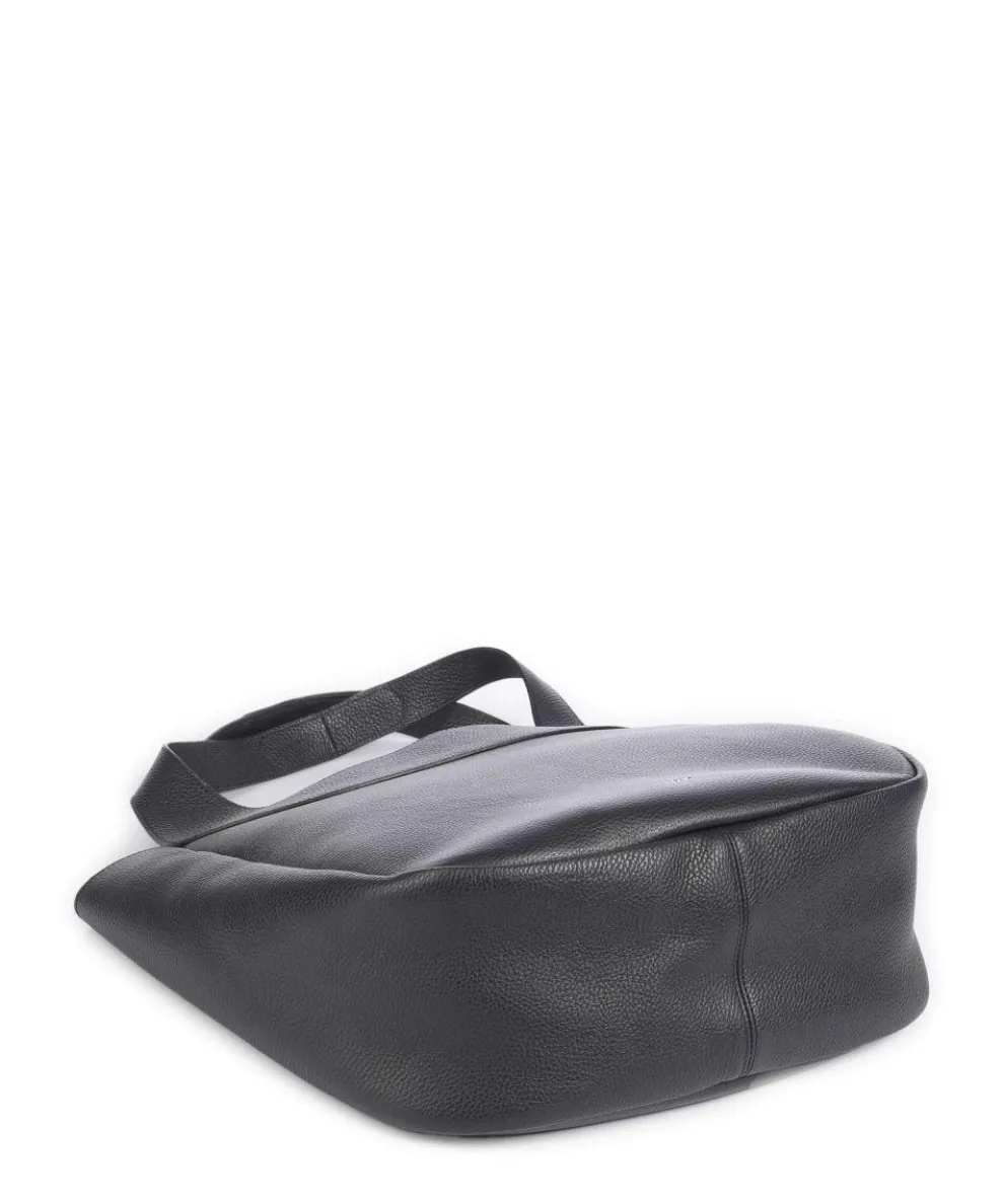 Adria Loft Shopper genarbtes Rindsleder navy