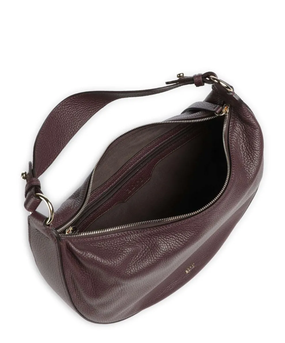 Adria Lulu Small Beuteltasche genarbtes Leder wein