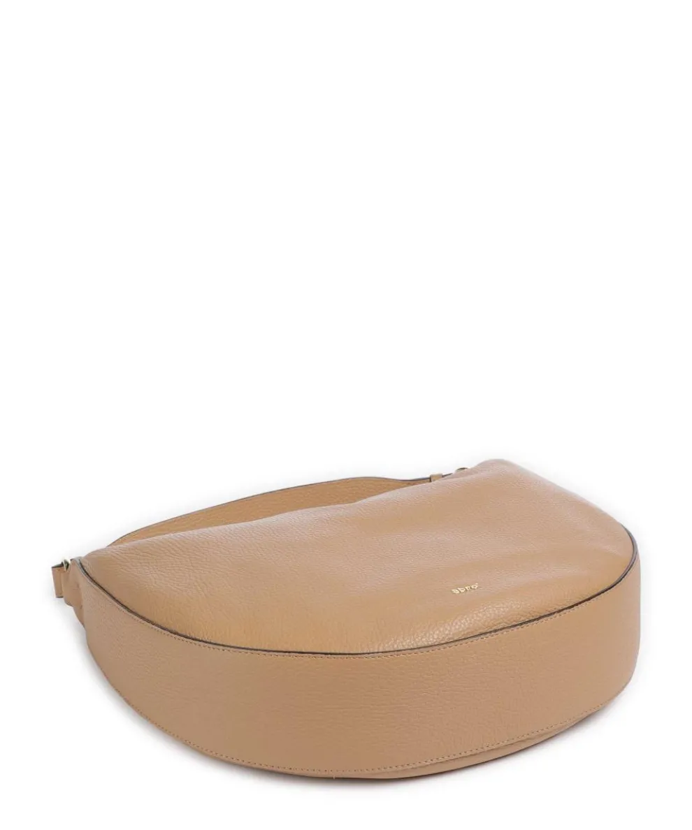 Adria Lulu Small Beuteltasche genarbtes Leder natur