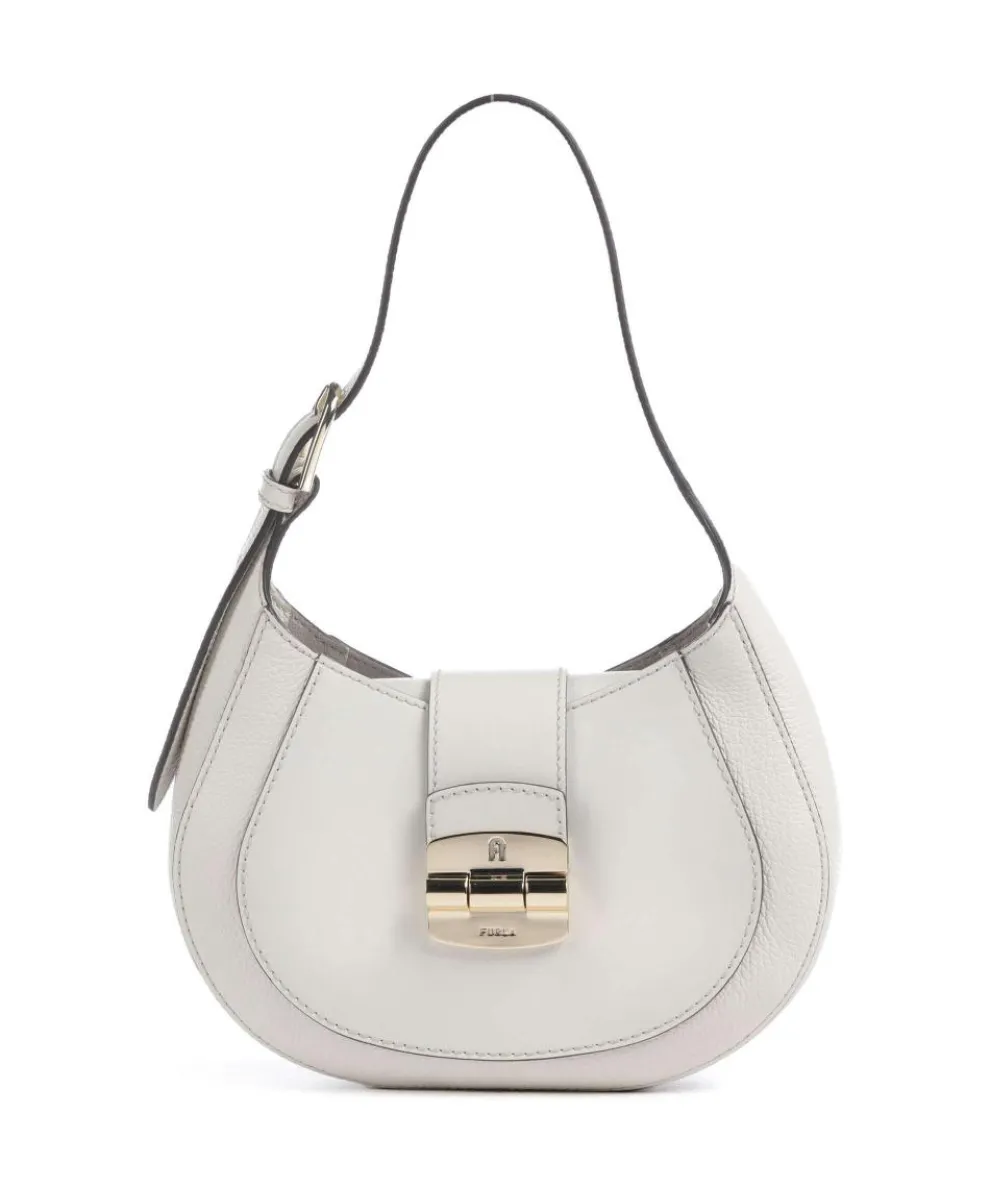 Club 2 S Beuteltasche genarbtes Leder elfenbein