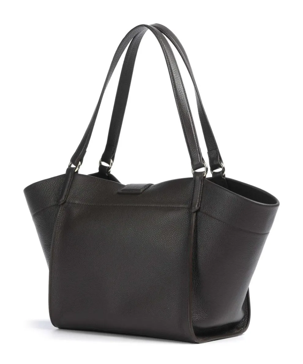 Agave Temi Shopper genarbtes Leder dunkelbraun
