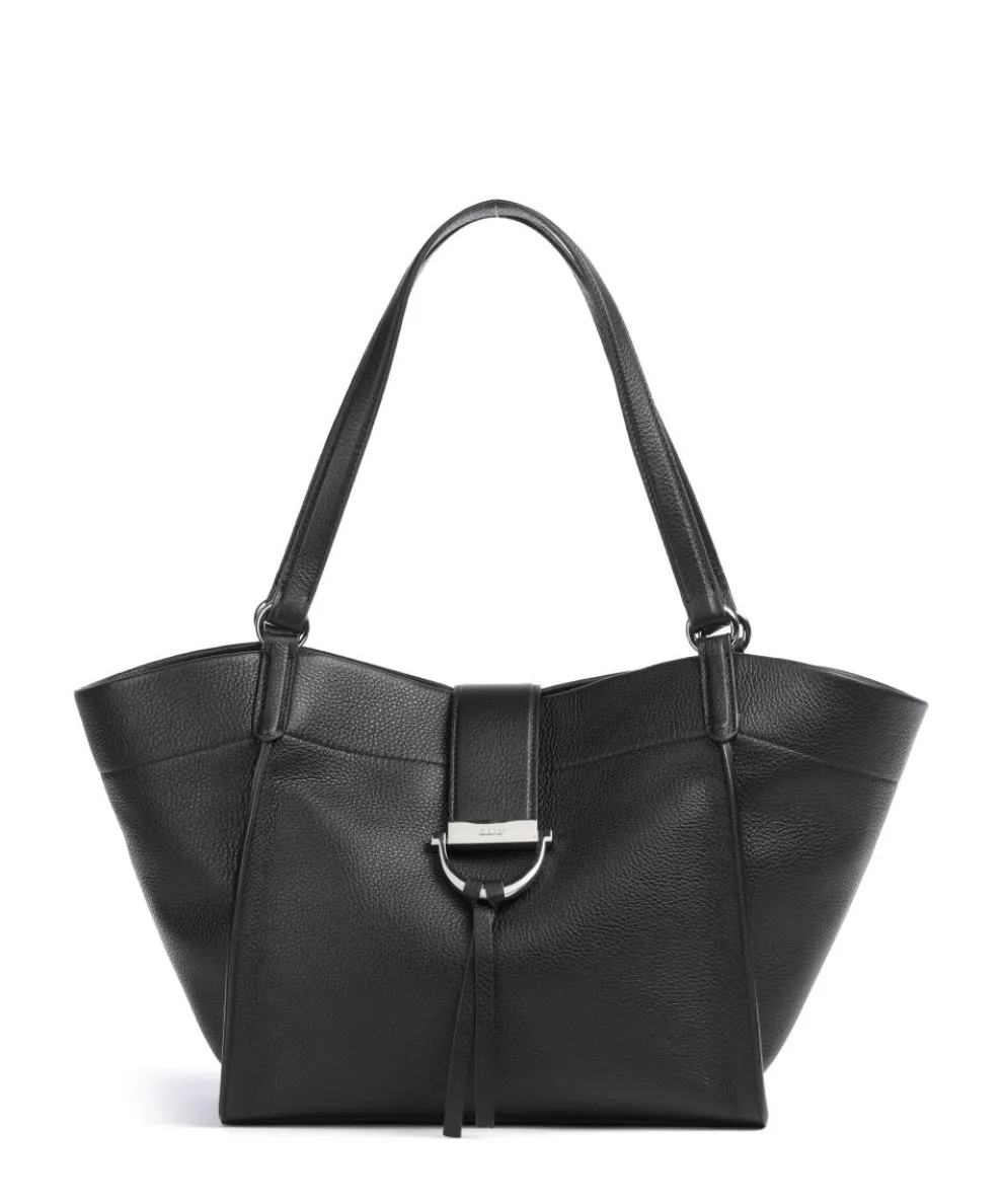 Agave Temi Shopper genarbtes Leder schwarz