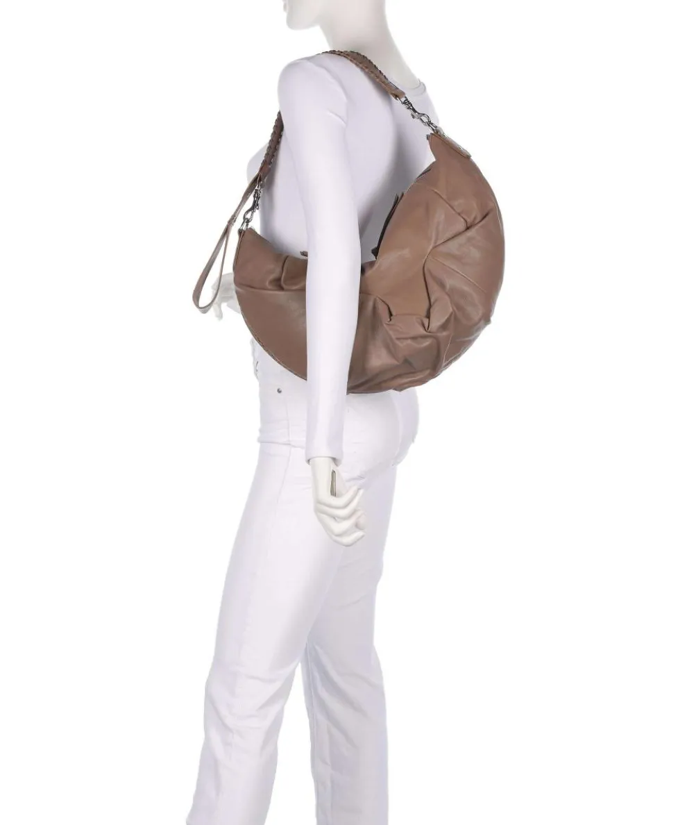 Agnes Supple Medium Beuteltasche Schafsleder taupe