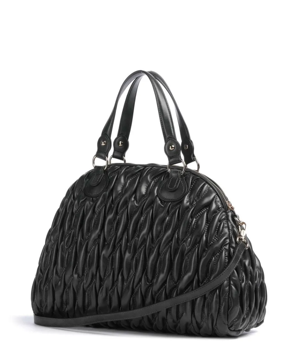 Aide M Handtasche Lederimitat schwarz