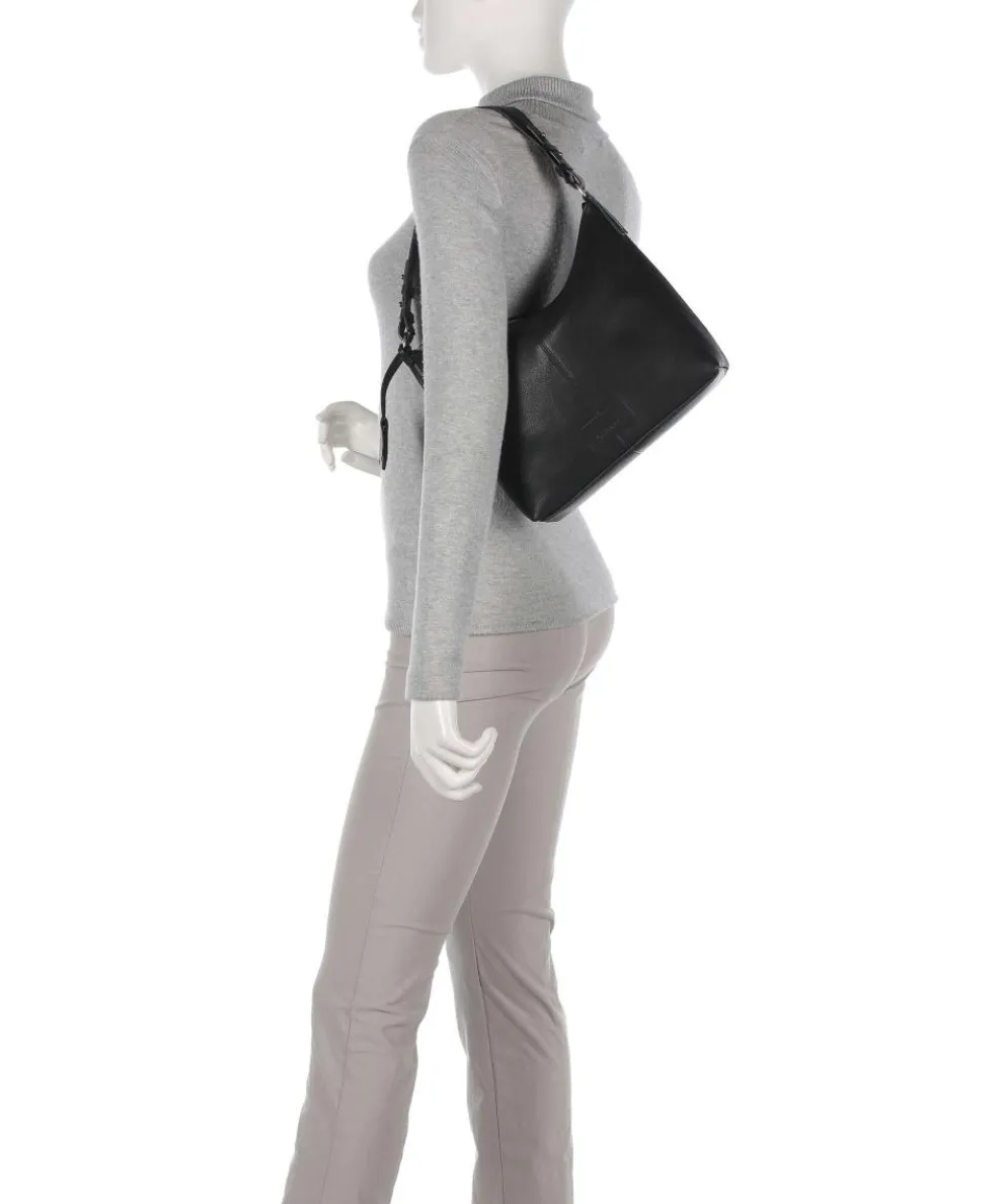 Soft Skylar Beuteltasche genarbtes Leder schwarz