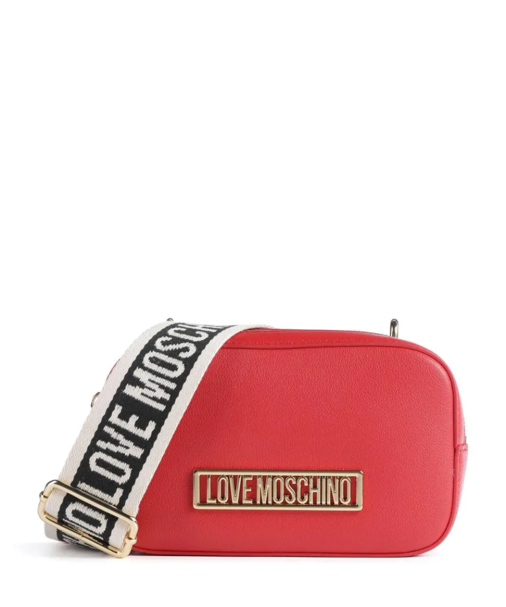 Umhängetasche Lederimitat rot