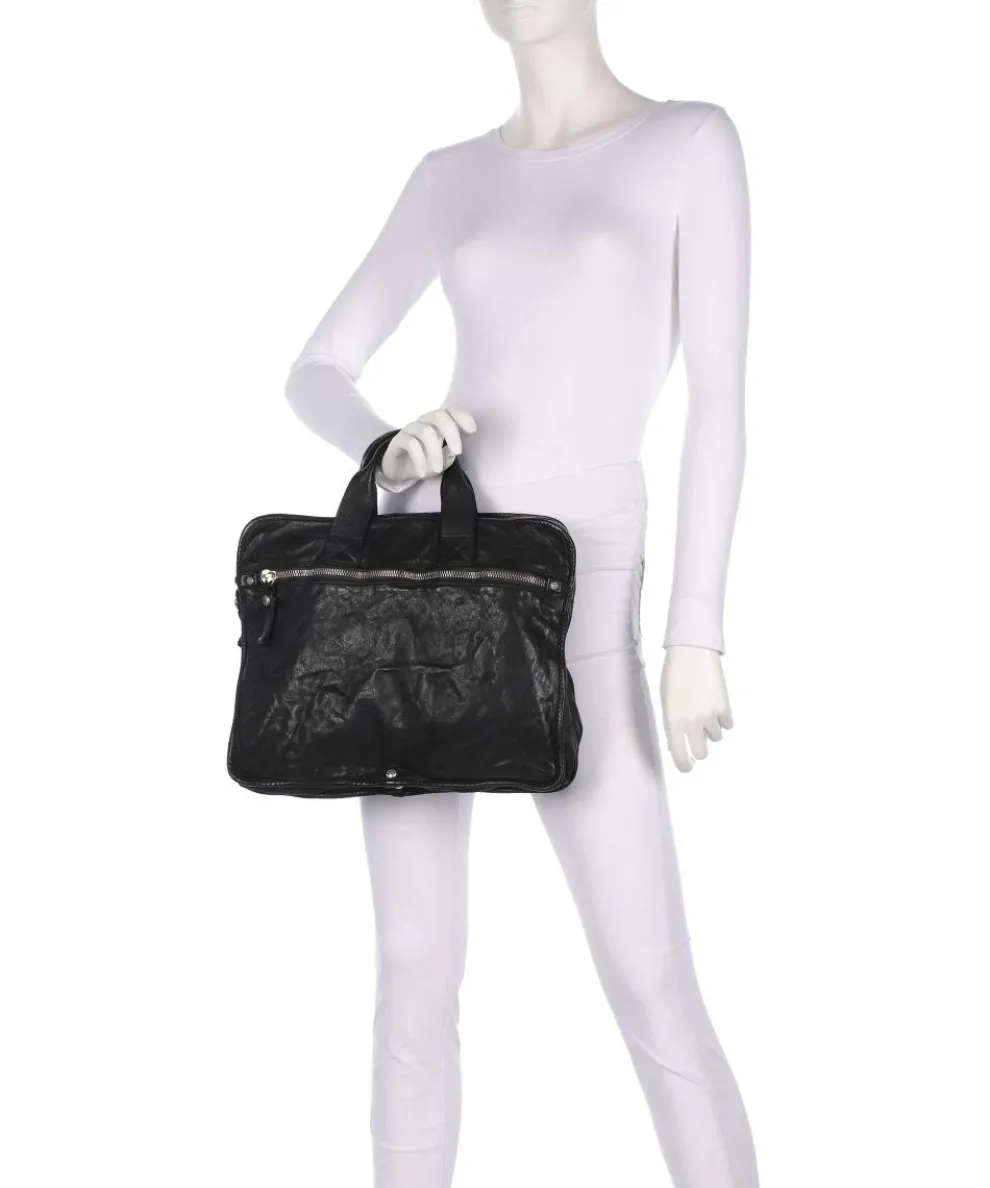 Aktentasche fein genarbtes Rindsleder schwarz