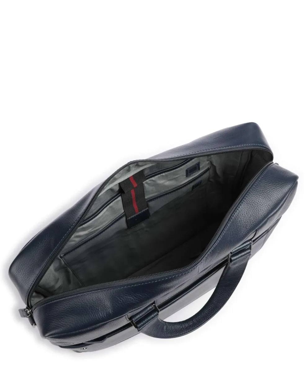 Alaska Aktentasche 15″ genarbtes Leder navy